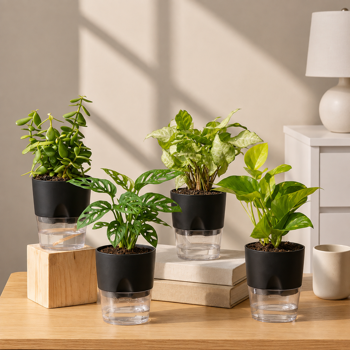 Home Decor Plant Combo Set (4 Pack)